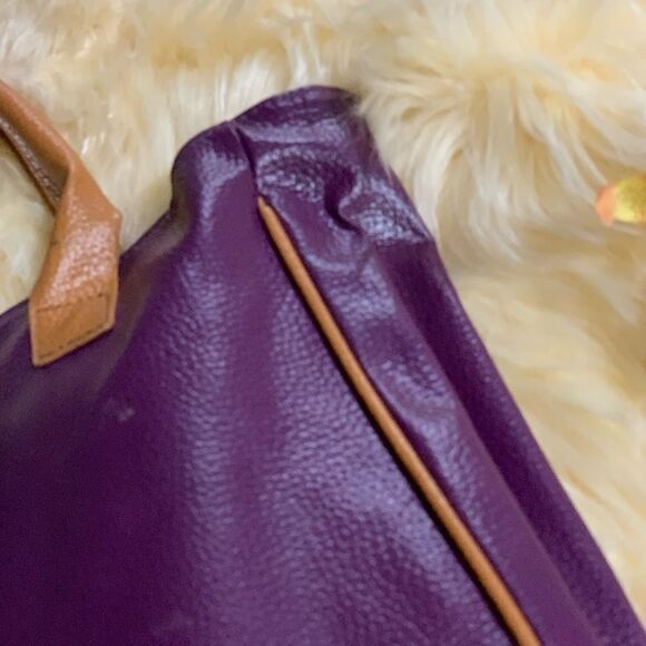 WOMEN PURPLE TOTE BAG WITH TASSLES - Picture 5 of 7